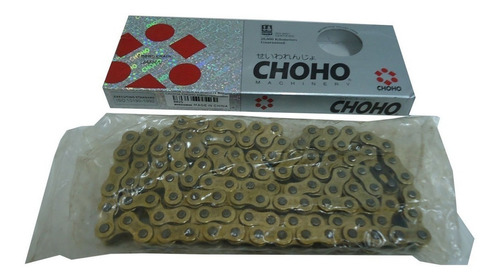 Cadena De Transmision Choho 428h X 118 Dorada En Fas Motos