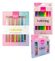 Comprar Plumones Lettering Colores Madera Marcadores Glitter Kiut