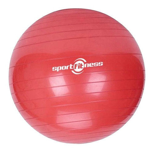 Balón Pilates Yoga Terapia Pelota Gimnasio 75 Cm Abdominales Color Rojo