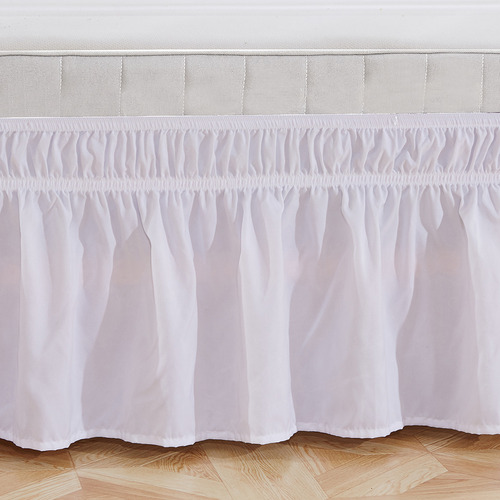 Faldón De Cama Doble De 39 X 75+15 Pulgadas, Elástico De Pol