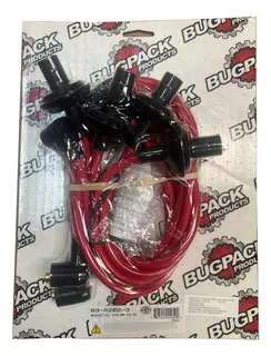 Cables De Bujia 8 Mm Rojo Para Vocho Bug Pack