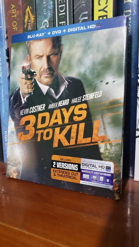 Kevin Costner 3 Days To Kill Bluray + Slipcover Ed Abierta 