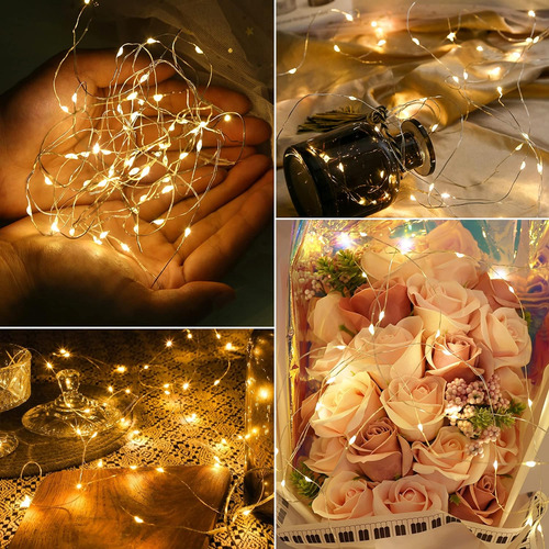 2-pack 200 Led Solar Fairy Lights Al Aire Libre, Mejorada...