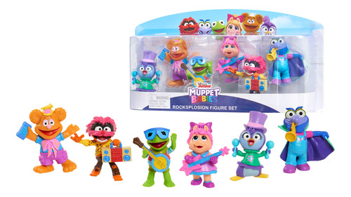 Junior Muppet Babies - Juego De 6 Figuras De Rocksplosion D.