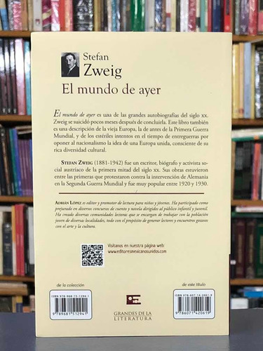 El Mundo De Ayer - Stefan Zweig - Emu
