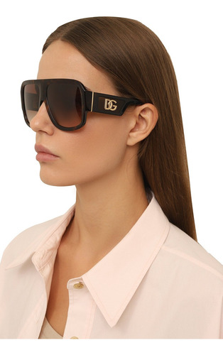 Lentes Sol Dolce & Gabbana Dg4401 Oversized Square Italy 58