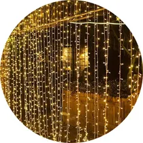 Comprar Cortina Led 300 Luces 10 Tiras Usb Control Efectos 3x3m
