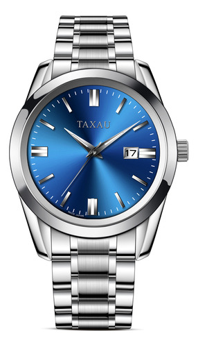 Reloj De Hombre Taxau Water Resistant Metal Jewel Azul