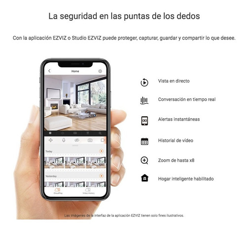 Imagen 9 de 10 de Camara Seguridad Ip Wifi Ezviz C3w 1080p Exterior Luz Audio