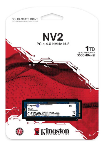 Disco Duro M.2 Nvme Kingston Pci-e 1tb