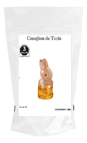 1 Kg De Chocolate Conejito Turin No Caduco De Linea Original