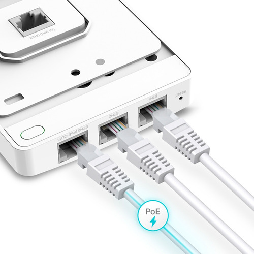 Access Point Tp-link Eap615-wall Ax1800 Wifi 6 Omada