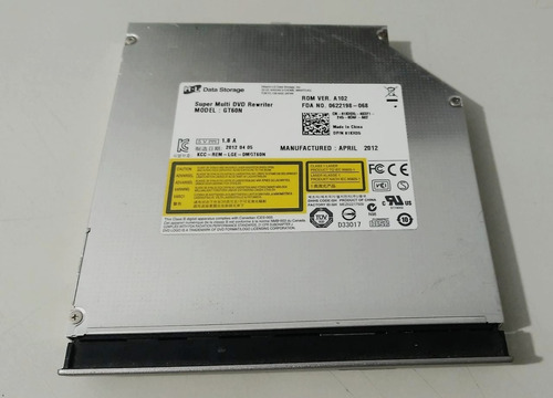 Drive Cd/dvd  Notebook 3450//gt60n Vostro Dell