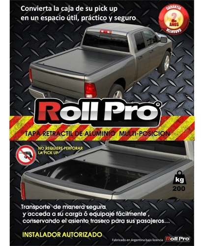 Imagen 3 de 6 de Tapa Rigida Aluminio Rollpro Original Nueva Toyota Hilux
