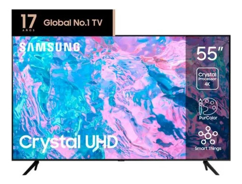Smart Tv Televisor Samsung 55cu7000 55'' Led Crystal Uhd 4k