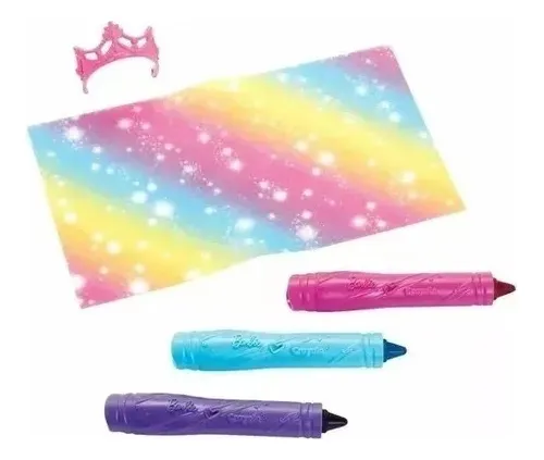Muñeca Barbie Crayola Color Mágico Sirena Dreamtopia Mattel