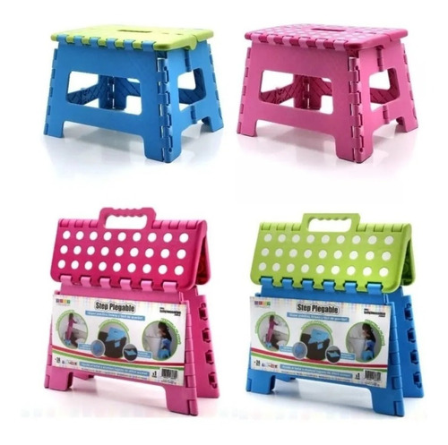 Imagen 1 de 4 de Banquito Step Plegable Y Transportable Hasta 100kg