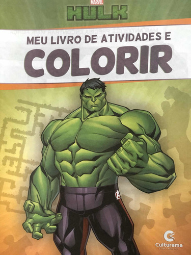 Lembrancinha Hulk Herói Com 10 Livrinhos De Atividade Disney