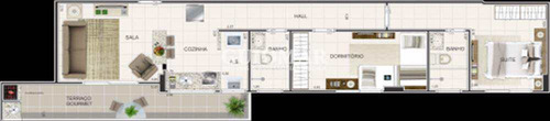 Imagem 8 de 8 de Apartamento Com 2 Dorms, Caiçara, Praia Grande - R$ 280 Mil, Cod: 2001 - V2001