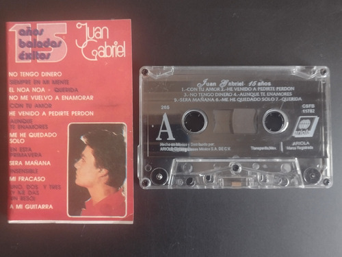 Juan Gabriel 15 Años Cassette Bootleg 