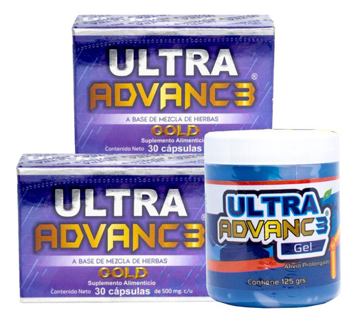 Ultra Advanc3 Gold  2 Cajas + 1 Gel Producto De Calidad