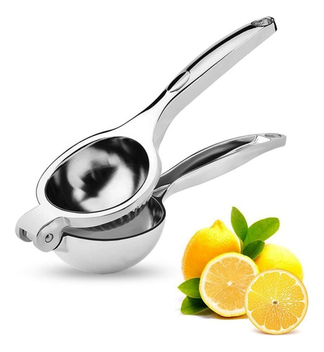 Exprimidor Limones Manual Jugo De Acero Inoxidable 20 Cm