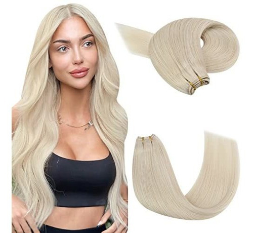 Jovenver Rubia Coser En Extensiones De Pelo Real Pelo 35fdh