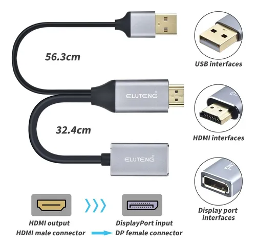 Conversor hdmi a dp new arrivals