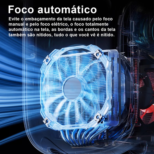 Projetor para home theater/Projetor com WiFi 6/Projetor Bluetooth 5.0/Projetor para jogos/Projetor com foco automático