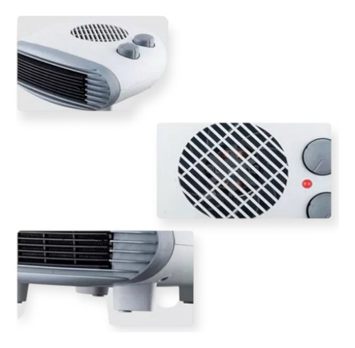 Termo Ventilador Calefactor 2000w Calentador Horizontal