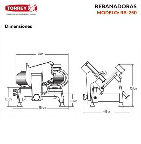 Imagen 6 de 6 de Rebanadora Para Jamon Torrey Modelo Rb250 Rbanda