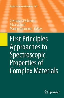 Libro First Principles Approaches To Spectroscopic Proper...
