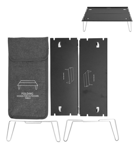 Mini Mesa De Camping Plegable Portátil De Aleación De Alumin