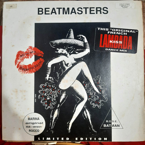Vinilo Beatmasters Lambada Kiss B.o.s.e Batman D3