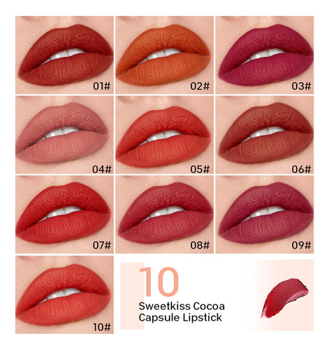 Lápiz Labial Efectivo Matte Set, Lápiz Labial Mate Star Ca