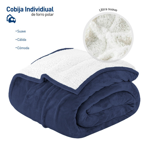 . Cobija Individual Borrego Cobertor Franela Suave