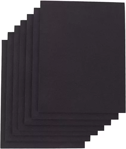 24 ct Sheets Black Eva Cosplay Foam in 9 x 12 Sheets High Density Thick Foam 85 kg/m 6mm (1/4 ) Great for Costumes Props Armor Masks Arts