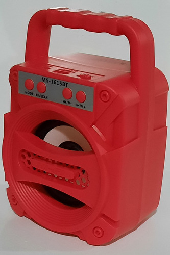 Bocina Bluetooth Radio Fm Recargable Usb Mp3 Tf Ms 1615bt