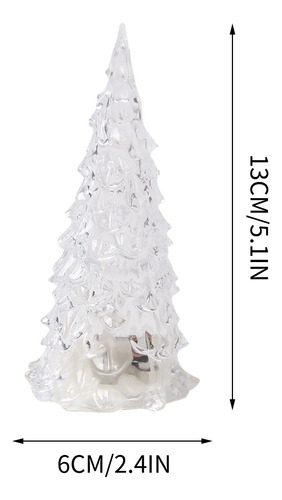 1 Pieza De Árbol De Navidad, Led, Acrílico, Colorido, Noche