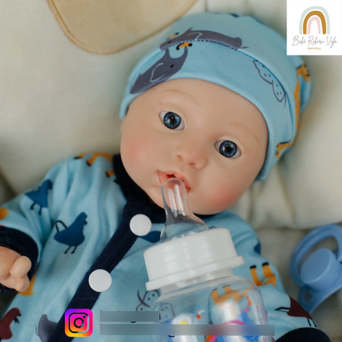 Bebe Reborn Nicholas (100% Silicon) Toma Agua Y Orina