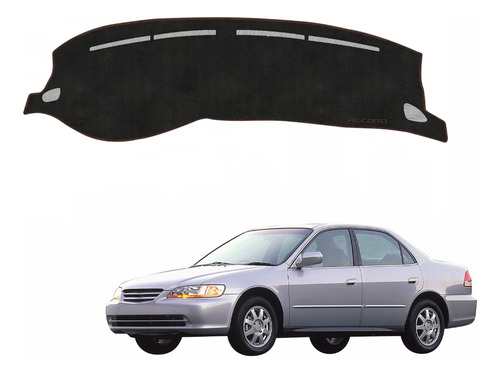 Cubretablero Bordado Honda Accord 2002 Negro-café H3-g