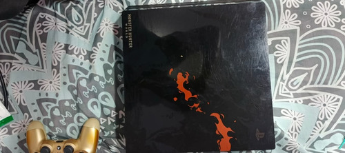 Sony Ps4 Pro Playstation 4 Box Edición Monster Hunter World Naranja (Usado)