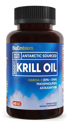 Aceite Krill Bioemblem 60 Cap - Un - Unidad A $4615