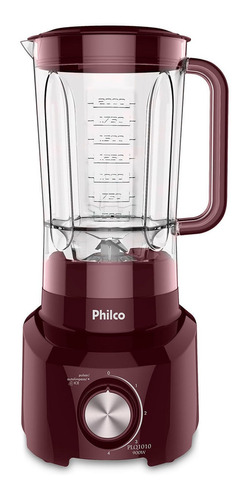 Liquidificador Philco PLQ1010 2.7 L vinho com jarra de acrílico 220V