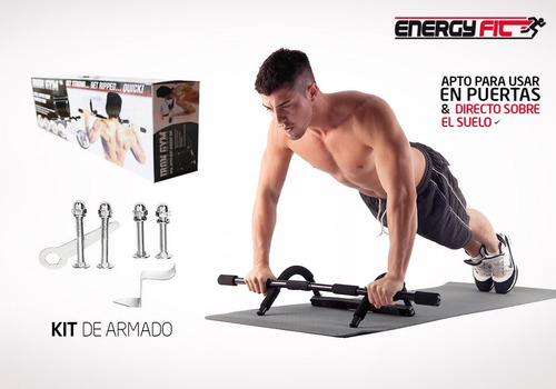 Barra Dominadas Multifuncion Marco De Puerta Iron Gym Tv Abs