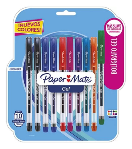 Caneta Gel Esferográfica Papermate Econogel - 1.0mm Cor da tinta Sortidas Cor do exterior Sortido