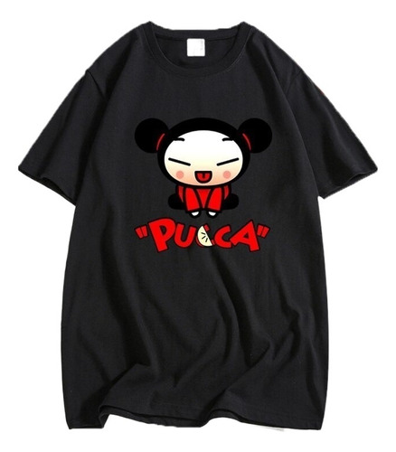 Playera De Manga Corta Con Estampado Gráfico Lindo De Pucca