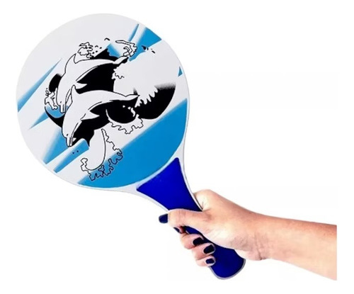 Kit Playa Paleta Playera Madera X2 Con Pelota
