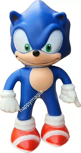 4 Bonecos Sonic Articulado Emborrachado 15cm Coleção Barato