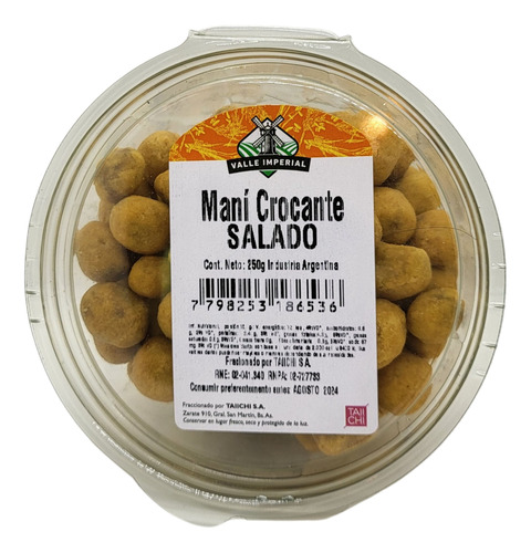 Mani Crocante Salado 250 Gr 